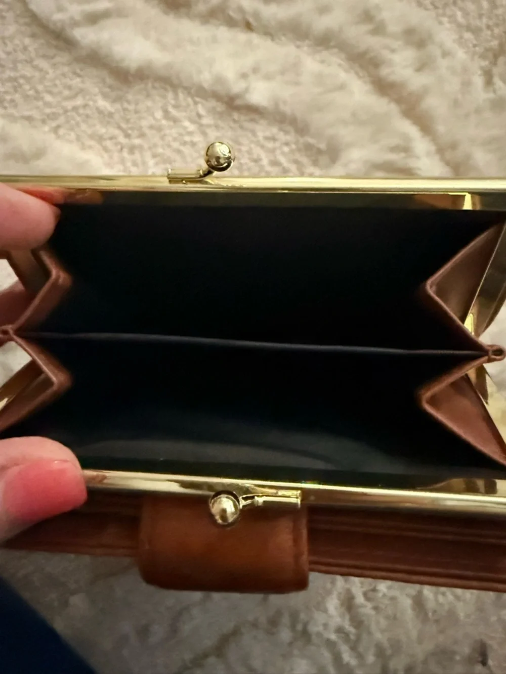 Buxton Brown Leather Bifold Wallet with Embossed Floral Detail